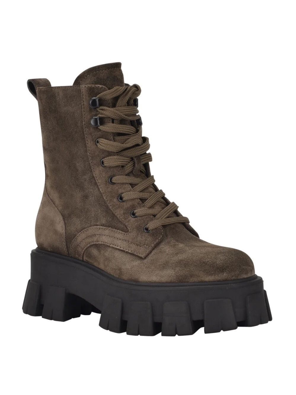 NIB Marc Fisher Happy Combat Lug Sole Lace Up Boot